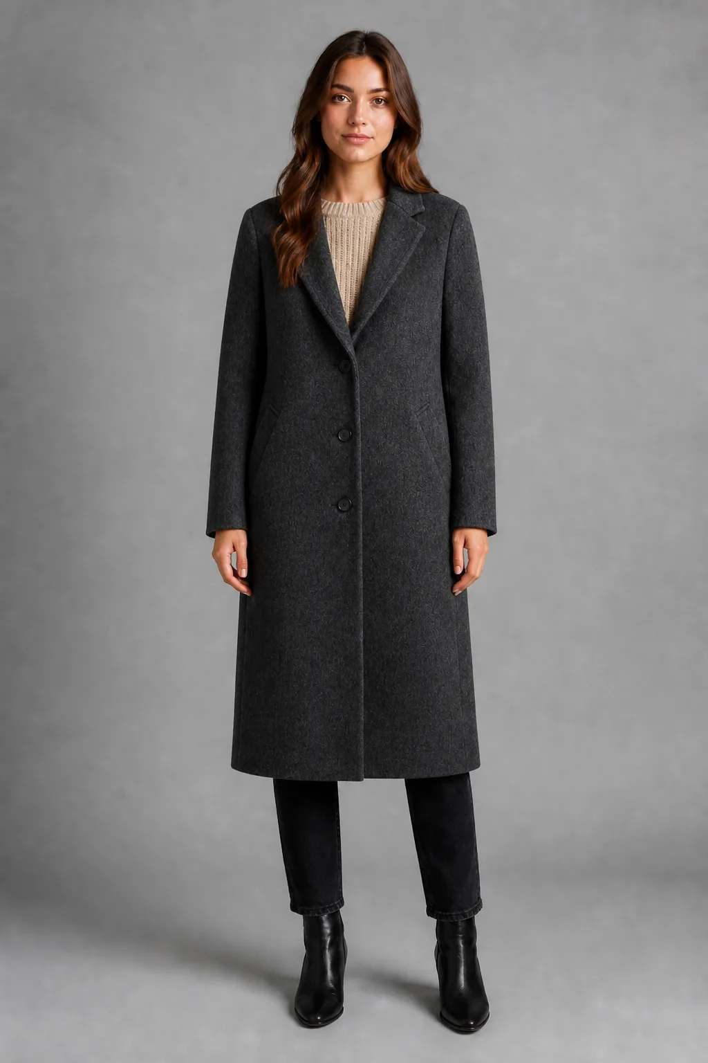 Winter coat look