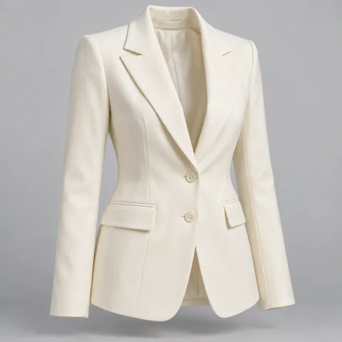 Ivory tailored two-button blazer product reference